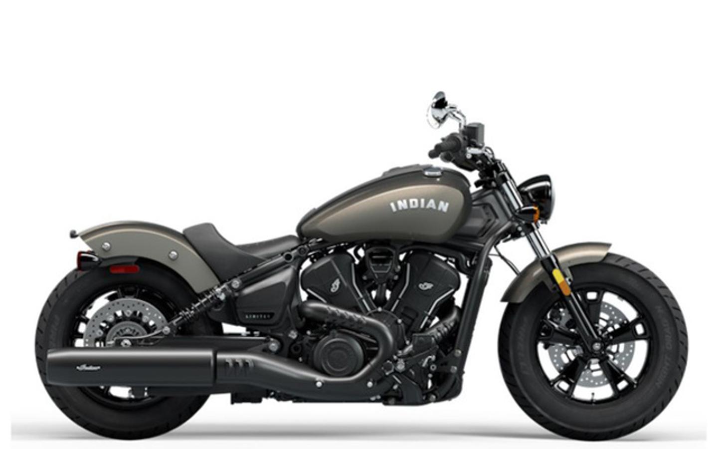 New 2025 Indian Motorcycle Scout Sixty Bobber Limited Heavy Metal Smoke